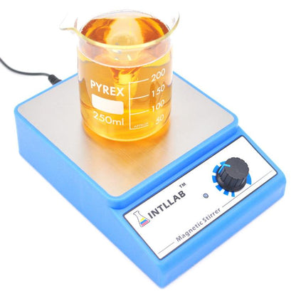 Magnetic Stirrer Laboratory 3000ml Capacity Mixer, EU Plug(Blue) by buy2fix