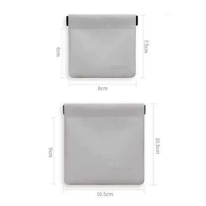 2 PCS Baona Earphone Data Cable Storage Bag Mini Portable U Disk Earphone Bag, Size:Small(Mint Green) by Baona