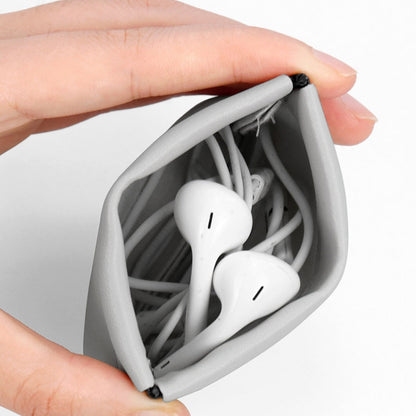 2 PCS Baona Earphone Data Cable Storage Bag Mini Portable U Disk Earphone Bag, Size:Small(Mint Green) by Baona