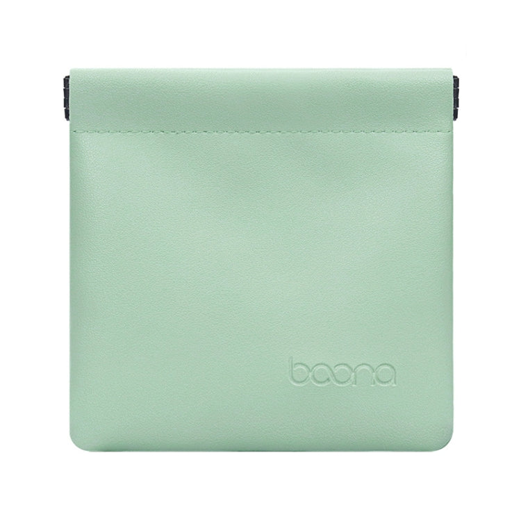 2 PCS Baona Earphone Data Cable Storage Bag Mini Portable U Disk Earphone Bag, Size:Large(Mint Green) by Baona