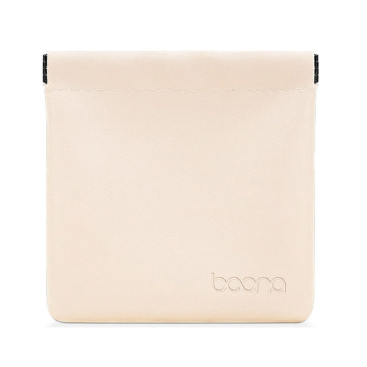 2 PCS Baona Earphone Data Cable Storage Bag Mini Portable U Disk Earphone Bag, Size:Large(Light Apricot) by Baona