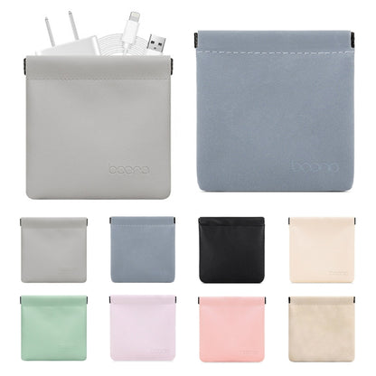 2 PCS Baona Earphone Data Cable Storage Bag Mini Portable U Disk Earphone Bag, Size:Large(Mint Green) by Baona