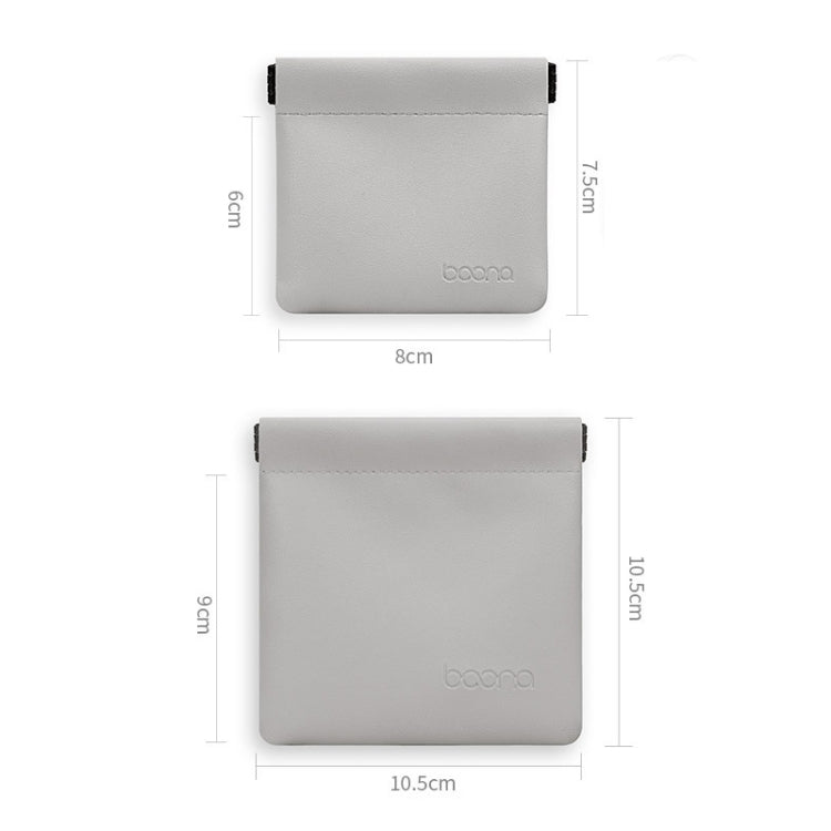 2 PCS Baona Earphone Data Cable Storage Bag Mini Portable U Disk Earphone Bag, Size:Large(Mint Green) by Baona