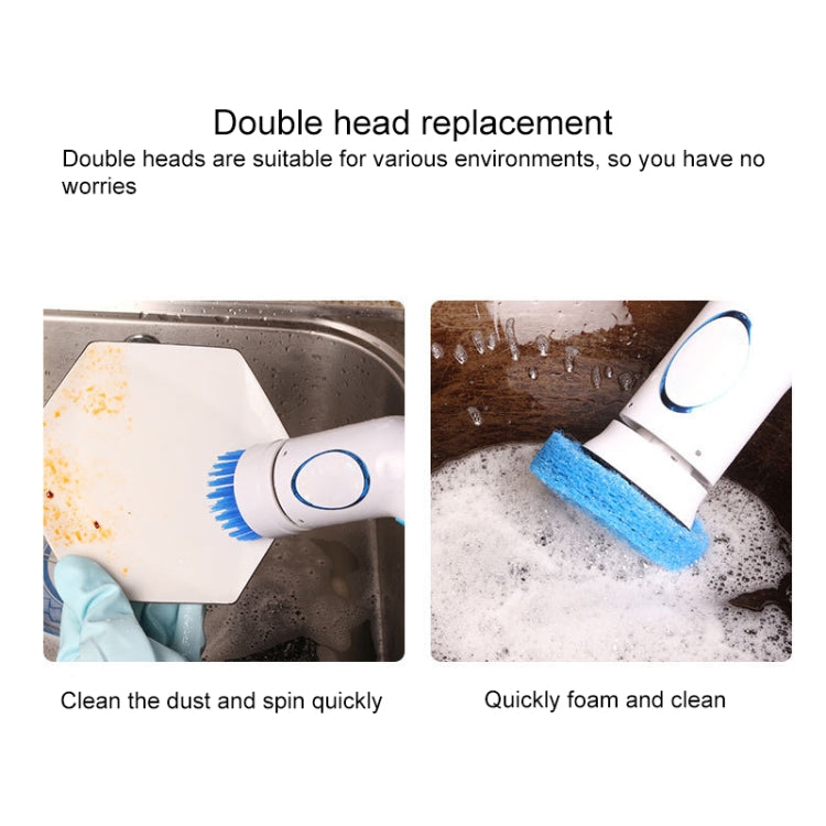 Kitchen Electric Dish Washing Brush Portable Mini Dishes Washing Machine(Blue White) - Cleaning Tools by buy2fix | Online Shopping UK | buy2fix