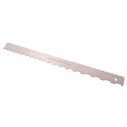 GNR2 Stainless Steel Measurement Bass Guitar Neck Ruler, Style:Single Teeth - String Instrument Accessories by buy2fix | Online Shopping UK | buy2fix