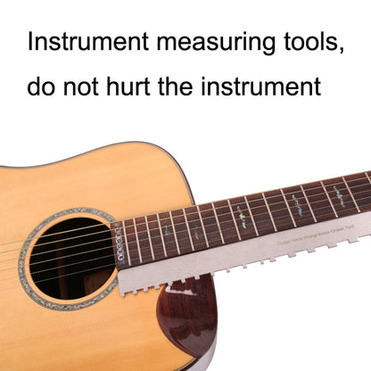 GNR2 Stainless Steel Measurement Bass Guitar Neck Ruler, Style:Single Teeth - String Instrument Accessories by buy2fix | Online Shopping UK | buy2fix
