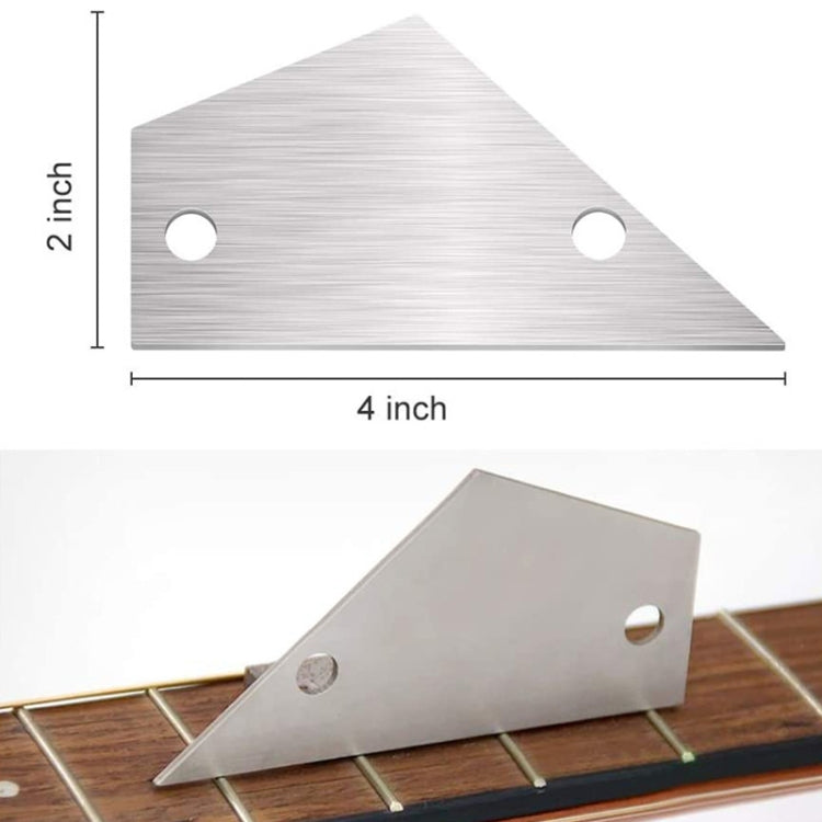 GNR2 Stainless Steel Measurement Bass Guitar Neck Ruler, Style:Single Teeth + Leveling Ruler - String Instrument Accessories by buy2fix | Online Shopping UK | buy2fix