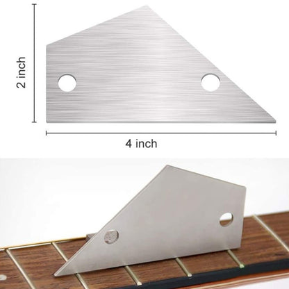 GNR2 Stainless Steel Measurement Bass Guitar Neck Ruler, Style:Single Teeth + Leveling Ruler - String Instrument Accessories by buy2fix | Online Shopping UK | buy2fix