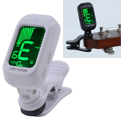Little Angel WST-2058B Guitar Capo Electronic Tuner, Size:5×3.7×2.7cm(White) - Guitar Tuner Accessories by buy2fix | Online Shopping UK | buy2fix