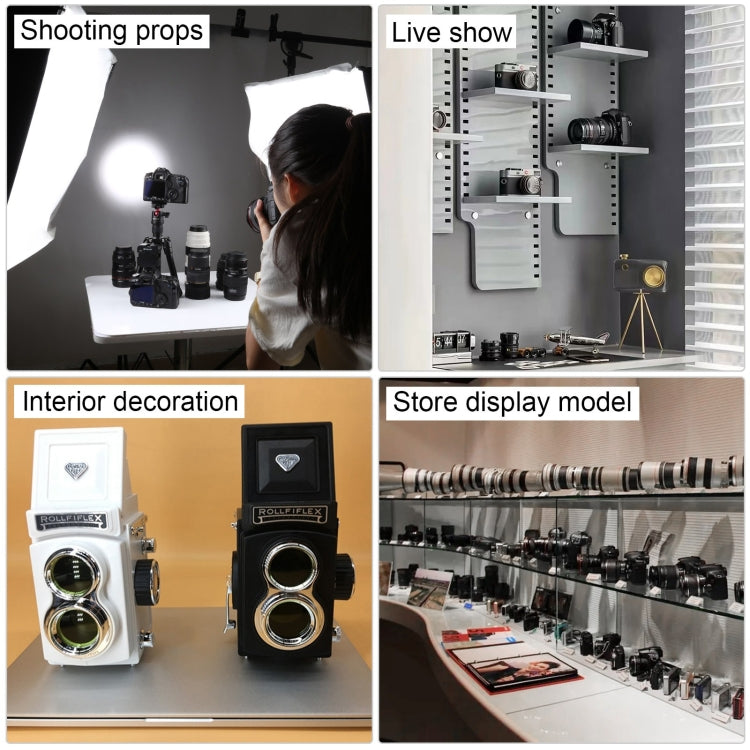 Double Reflex Camera Model Retro Camera Props Decorations Handheld Camera Model(White (Original)) - Camera Model by buy2fix | Online Shopping UK | buy2fix
