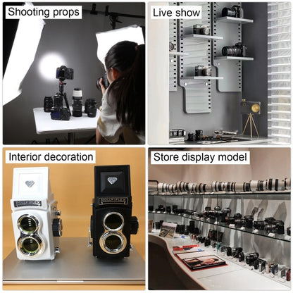 Double Reflex Camera Model Retro Camera Props Decorations Handheld Camera Model(White (Original)) - Camera Model by buy2fix | Online Shopping UK | buy2fix