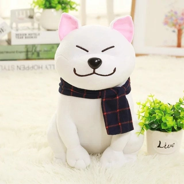 Couple Scarf Shiba Inu Dog Plush Toy, Color: Brown, Size:45cm - Soft Toys by buy2fix | Online Shopping UK | buy2fix