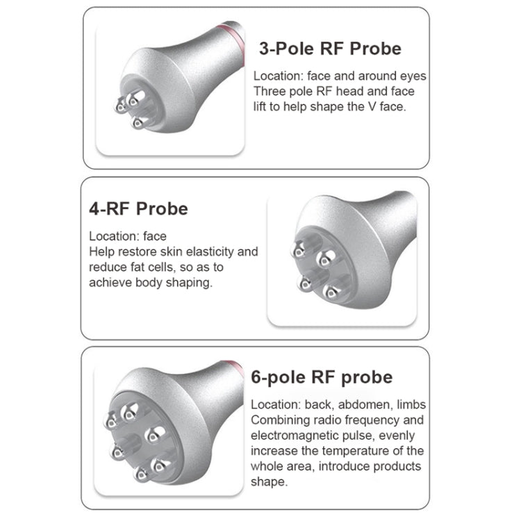 6 In 1 80K Ultrasonic Cavitation Vacuum Radio Frequency Lipo Laser Slimming Machine US Plug(Gold Edge) by buy2fix