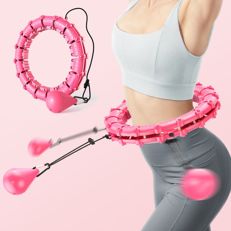 Smart Thin Waist Ring Women Will Not Fall Off Detachable Abdominal Ring Fitness Equipment, Size: 18 Knots(Pink) - Fitness Circles by buy2fix | Online Shopping UK | buy2fix