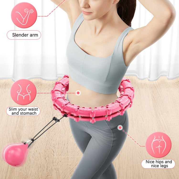 Smart Thin Waist Ring Women Will Not Fall Off Detachable Abdominal Ring Fitness Equipment, Size: 24 Knots(Purple) - Fitness Circles by buy2fix | Online Shopping UK | buy2fix