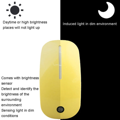 A66 Mouse Type LED Intelligent Light Control Night Light, Plug:EU Plug(White) - Sensor LED Lights by buy2fix | Online Shopping UK | buy2fix