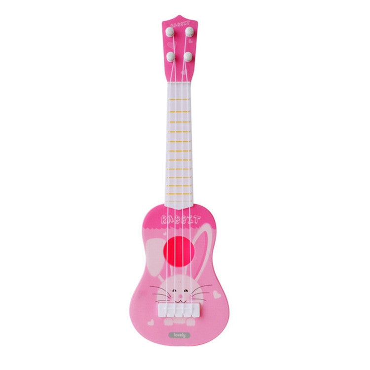 Pink Rabbit Small Simulation Musical Instrument Mini Four Strings Playable Ukulele Early Childhood Education Music Toy - String Instrument Accessories by buy2fix | Online Shopping UK | buy2fix