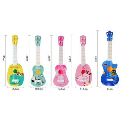 Light Blue Zebra Small Simulation Musical Instrument Mini Four Strings Playable Ukulele Early Childhood Education Music Toy - String Instrument Accessories by buy2fix | Online Shopping UK | buy2fix