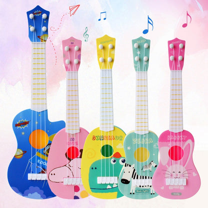 Pink Giraffe Small Simulation Musical Instrument Mini Four Strings Playable Ukulele Early Childhood Education Music Toy - String Instrument Accessories by buy2fix | Online Shopping UK | buy2fix