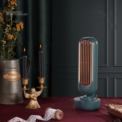 Retro Humidification Tower Fan USB Leafless Fan Water Cooling Spray Humidification Desktop Fan Cooler(Pink) - Electric Fans by buy2fix | Online Shopping UK | buy2fix