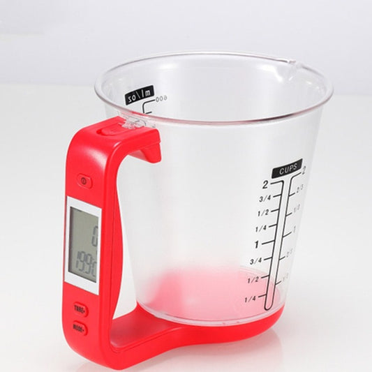 1000g / 1g Kitchen Electronic Scales Electronic Measuring Cup Baking DIY Measuring Tool(Red) by buy2fix