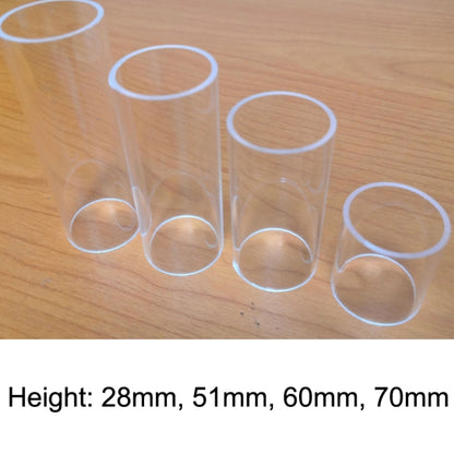 5PCS Acrylic Guitar Slide Tube Folk Slide Block, Size:70mm(Transparent) - Guitar Tuner Accessories by buy2fix | Online Shopping UK | buy2fix