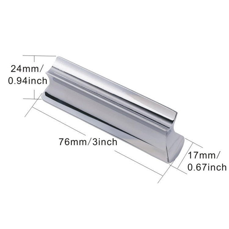 Metal Zinc Alloy Solid Guitar Slider Folk Slide Block, Size:70mm(Silver) - Guitar Tuner Accessories by buy2fix | Online Shopping UK | buy2fix