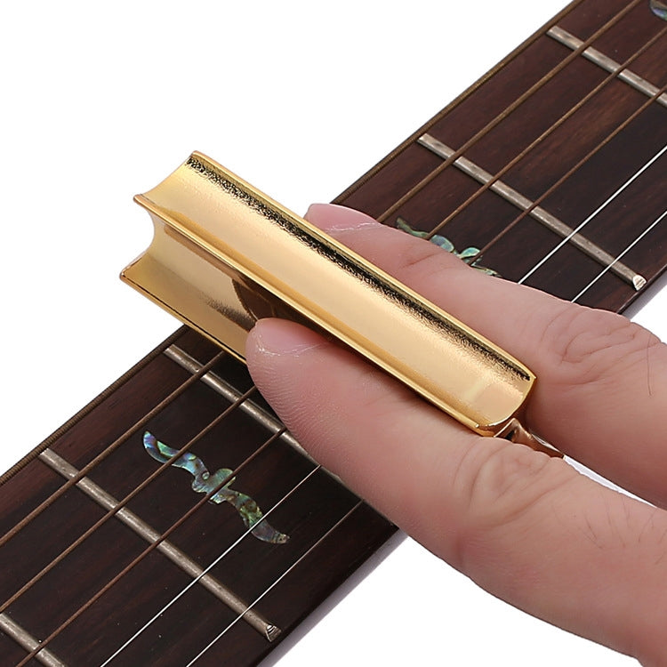 Metal Zinc Alloy Solid Guitar Slider Folk Slide Block, Size:70mm(Silver) - Guitar Tuner Accessories by buy2fix | Online Shopping UK | buy2fix