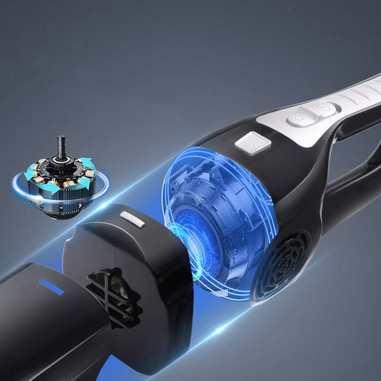 Car Vacuum Cleaner High Power 120W Home Car Dual-use Vacuum Cleaner Powerful Dry and Wet Wired Models Seventh Generation(Black) by buy2fix