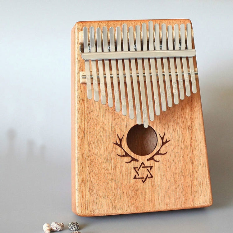 17-tone Kalimba Portable Thumb Piano, Style:Mahogany-Six-Pointed Star - Keyboard Accessories by buy2fix | Online Shopping UK | buy2fix