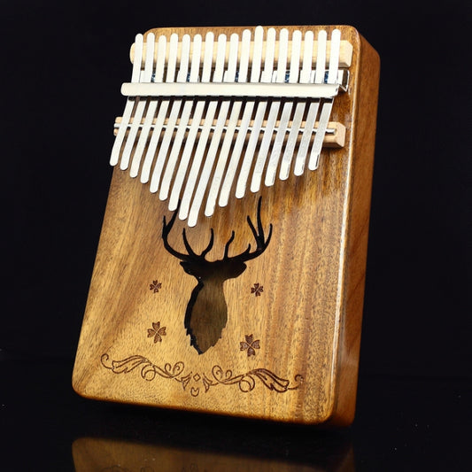 17-tone Kalimba Portable Thumb Piano, Style:Acacia-Classic Deer - Keyboard Accessories by buy2fix | Online Shopping UK | buy2fix