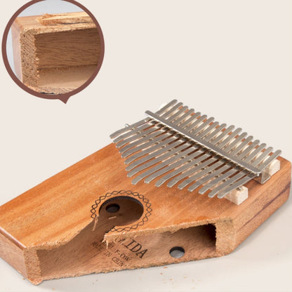 17-tone Kalimba Portable Thumb Piano, Style:Nan Bamboo-Sun God - Keyboard Accessories by buy2fix | Online Shopping UK | buy2fix