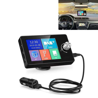2.8 inch Car DAB+Digital Broadcasting Colorful Screen Receiver FM Forwarding AUX Output by buy2fix