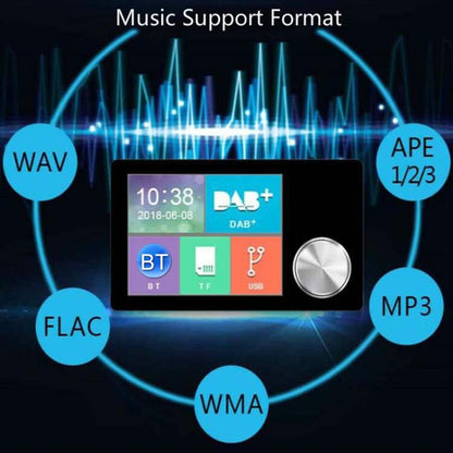 2.8 inch Car DAB+Digital Broadcasting Colorful Screen Receiver FM Forwarding AUX Output by buy2fix