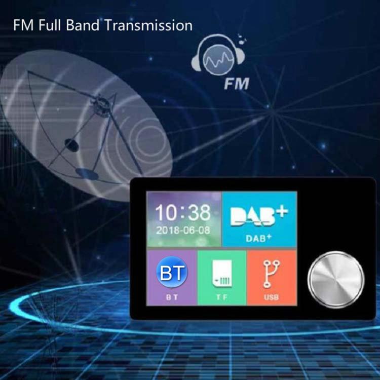2.8 inch Car DAB+Digital Broadcasting Colorful Screen Receiver FM Forwarding AUX Output by buy2fix