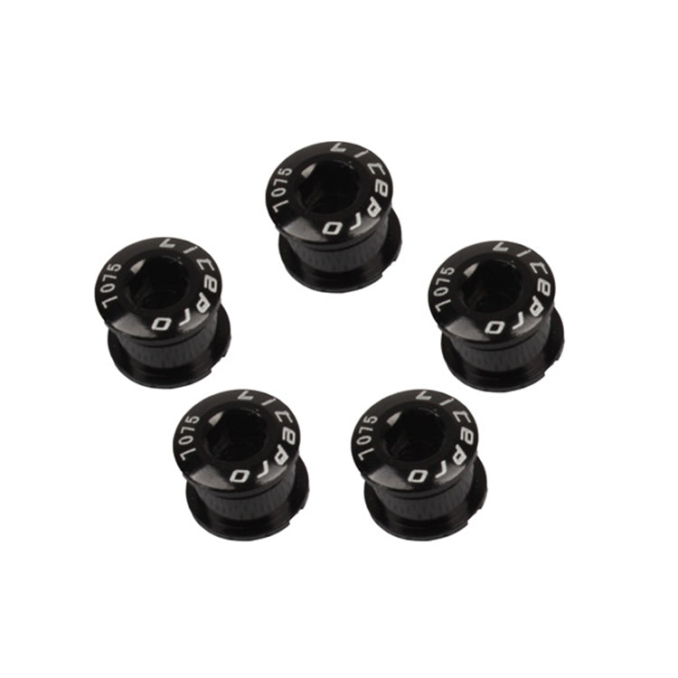 5 PCS Litepro Mountain Bike Bicycle Plate Nail Sprocket Plate Screw Folding Bike Modified Single Plate Nail(Black) - Screws by Litepro | Online Shopping UK | buy2fix
