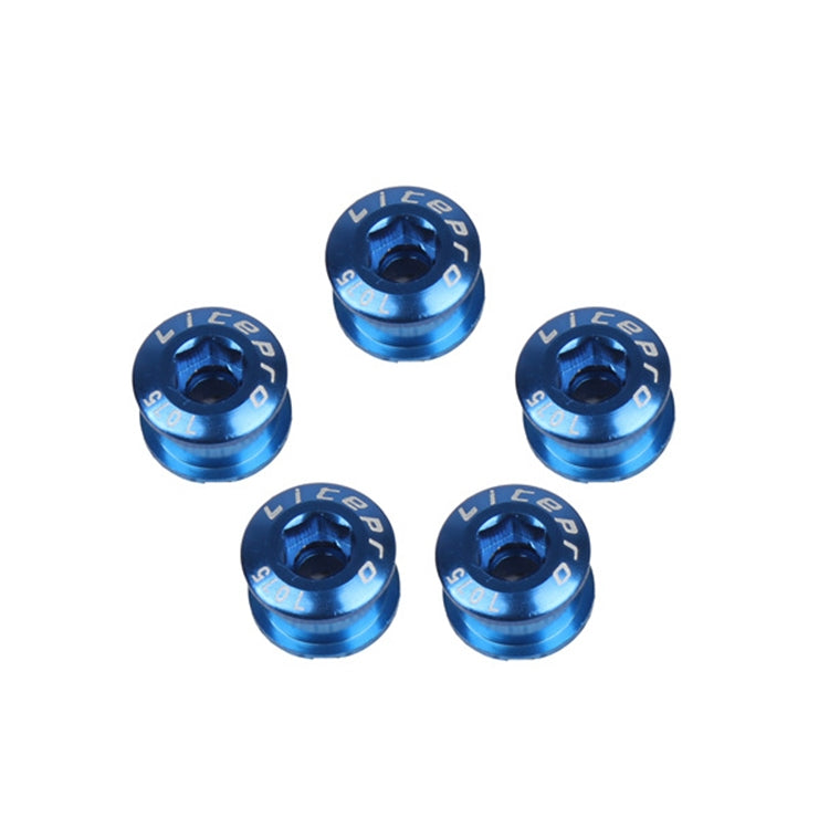 5 PCS Litepro Mountain Bike Bicycle Plate Nail Sprocket Plate Screw Folding Bike Modified Single Plate Nail(Blue) - Screws by Litepro | Online Shopping UK | buy2fix