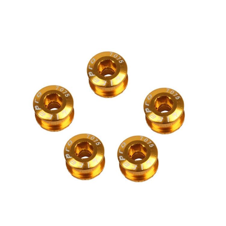 5 PCS Litepro Mountain Bike Bicycle Plate Nail Sprocket Plate Screw Folding Bike Modified Single Plate Nail(Gold) - Screws by Litepro | Online Shopping UK | buy2fix