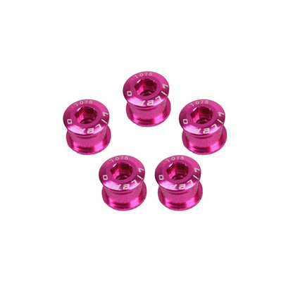 5 PCS Litepro Mountain Bike Bicycle Plate Nail Sprocket Plate Screw Folding Bike Modified Single Plate Nail(Pink) - Screws by Litepro | Online Shopping UK | buy2fix