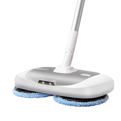 Cordless Electric Rotary Mop Floor Scrubber Household Handheld Water Spray Cleaning Multifunctional Mop CN Plug(White) - Handheld Cleaner & Mops by buy2fix | Online Shopping UK | buy2fix