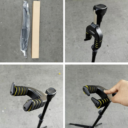 Gravity Self-locking Folding Vertical Pipa Bass Universal Guitar Stand - String Instrument Accessories by buy2fix | Online Shopping UK | buy2fix