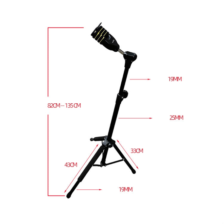 Gravity Self-locking Folding Vertical Pipa Bass Universal Guitar Stand - String Instrument Accessories by buy2fix | Online Shopping UK | buy2fix