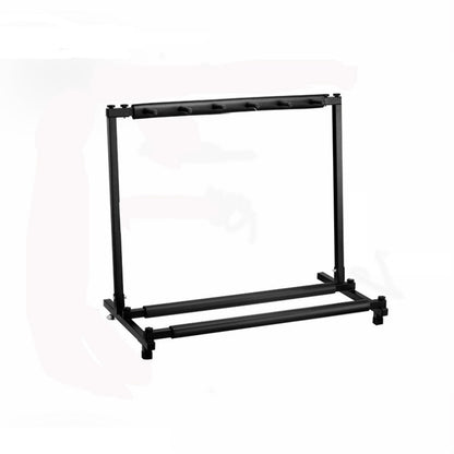 Foldable Long Metal Guitar Display Stand Shelf, Specification:Five Racks - String Instrument Accessories by buy2fix | Online Shopping UK | buy2fix