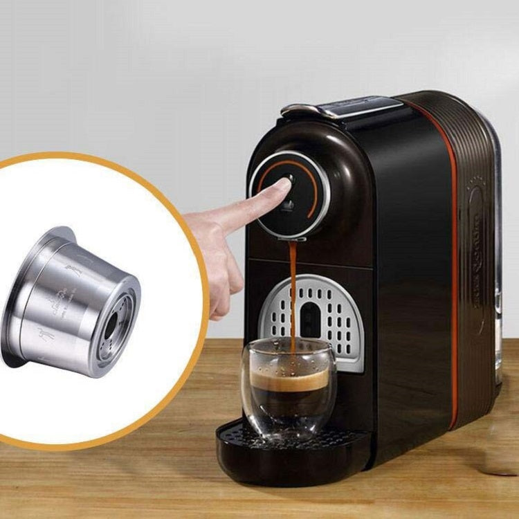 Coffee Machine Capsule Stainless Steel Household Coffee Filter Reusable Coffee Capsule Cup Pattern Random Delivery - Coffee Machine Parts by buy2fix | Online Shopping UK | buy2fix