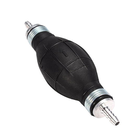 Universal Car Boat Motor Motorcycle Gasoline Pump Spherical Rubber Manual Fuel Pump, Size:6mm(Black) by buy2fix