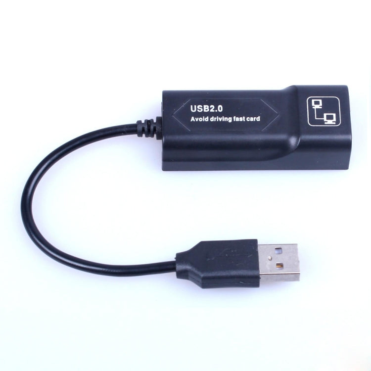 USB to RJ45 10/100 Mbps USB Ethernet Adapter Network card(Black) - USB Network Adapter by buy2fix | Online Shopping UK | buy2fix