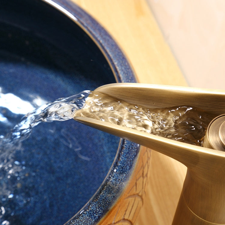 Bathroom Faucet Washbasin Waterfall Hot & Cold Faucet, Specification:84535 High Type by buy2fix