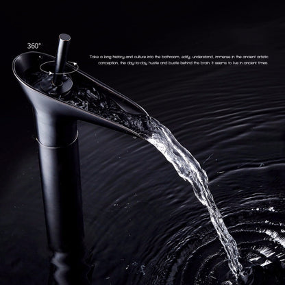 Bathroom Faucet Washbasin Waterfall Hot & Cold Faucet, Specification:84535 High Type by buy2fix
