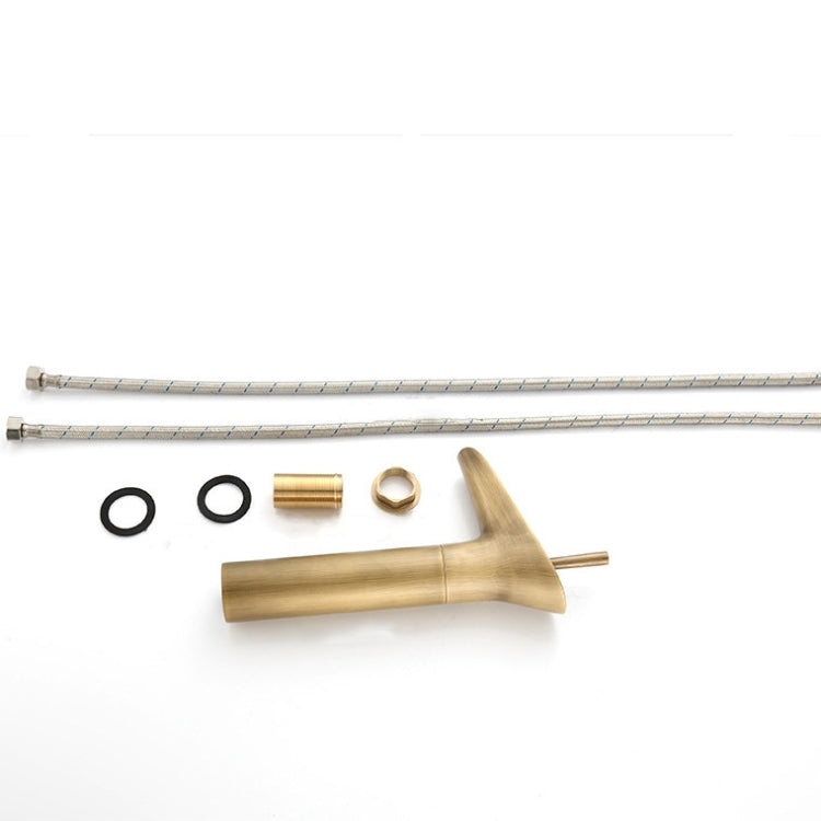 Bathroom Faucet Washbasin Waterfall Hot & Cold Faucet, Specification:84535 High Type by buy2fix