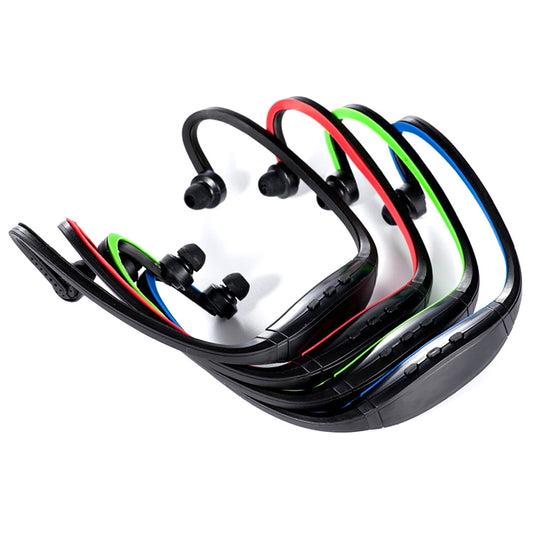 S9 Wireless Sports Bluetooth Earphones for iPhone Huawei XiaoMi Phone, Support TF / SD Card & Microphone(Blue) by buy2fix